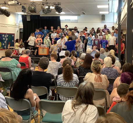 Isebrook Arts Festival audience - a fully packed room