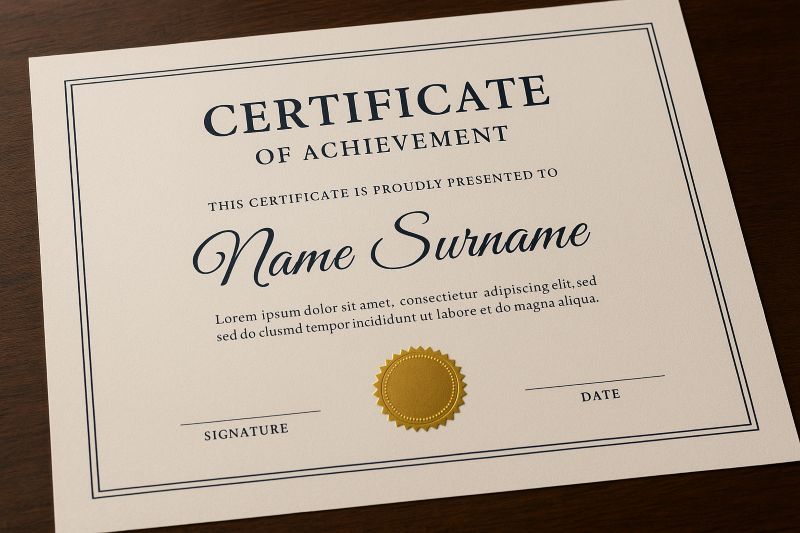 Certificate of Achievement