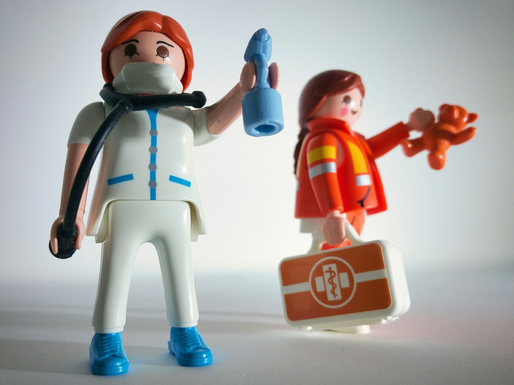 Playmobil (c) characters as nurses