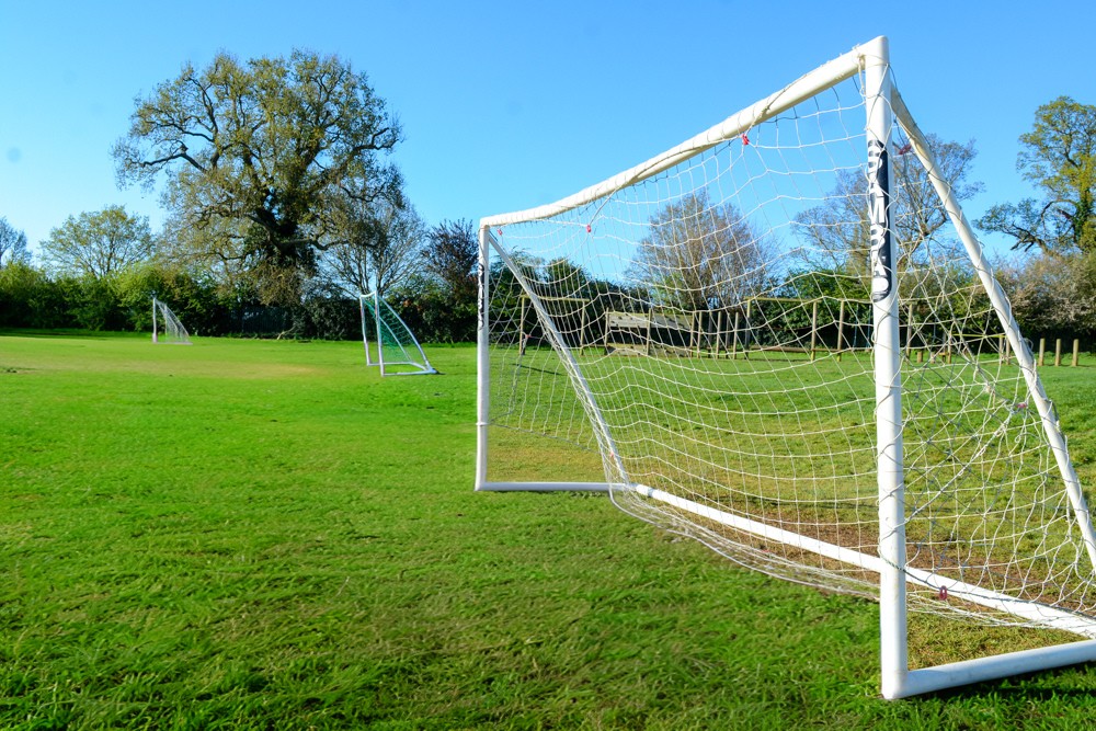 Football on the field